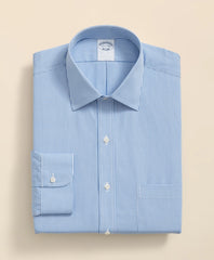 Pure Supima® Cotton Regular-Finish, Ainsley Collar Micro Check Dress Shirt | Brooks Brothers online
