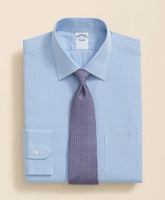 Pure Supima® Cotton Regular-Finish Ainsley Collar, Mini Stripe Dress Shirt | Brooks Brothers sale