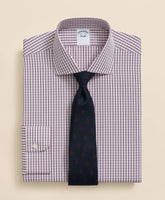 Pure Supima® Cotton Regular-Finish English Spread Collar, Micro Check Dress Shirt | Brooks Brothers online