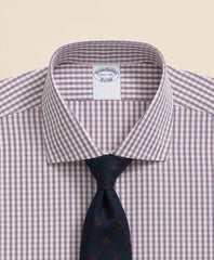 Pure Supima® Cotton Regular-Finish English Spread Collar, Micro Check Dress Shirt | Brooks Brothers online