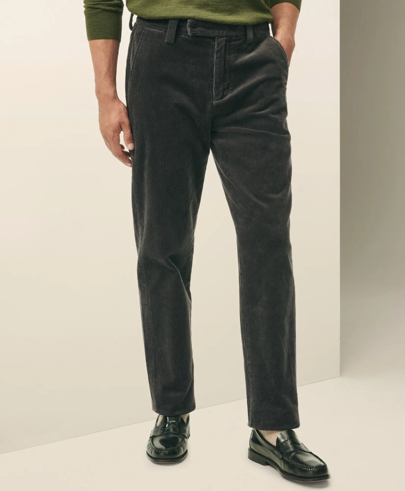 Regular Fit Wide-Wale Corduroy Pants | Brooks Brothers on sale