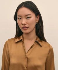 Relaxed Fit Silk Charmeuse Blouse | Brooks Brothers for sale
