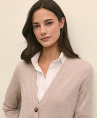 Silk Marled Knit Relaxed Cardigan | Brooks Brothers sale