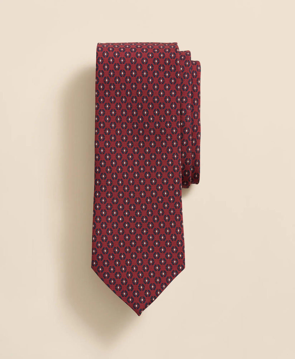 Silk Spaced Geometric Tie | Brooks Brothers discount