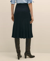 Silk Viscose Pleated Sweater Skirt | Brooks Brothers discount