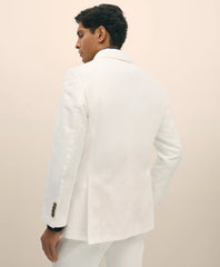 Slim Fit Cotton-Linen Herringbone Double-Breasted Suit Jacket | Brooks Brothers online