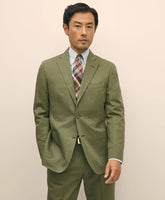Slim Fit Fine Twill Washed Linen-Cotton Suit Jacket | Brooks Brothers for sale