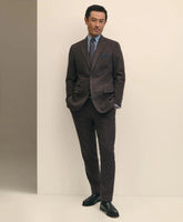 Slim Fit Mini-Houndstooth Suit Pants in Brushed-Cotton | Brooks Brothers on sale