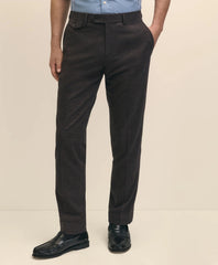 Slim Fit Mini-Houndstooth Suit Pants in Brushed-Cotton | Brooks Brothers on sale