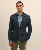 Slim Fit Wool-Cotton-Silk-Cashmere Hopsack Check Sport Coat | Brooks Brothers online shop