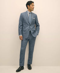 Slim Fit Wool Overcheck 1818 Suit | Brooks Brothers discount