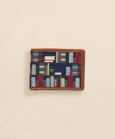 Smathers & Branson Needlepoint Bookshelf Wallet | Brooks Brothers online