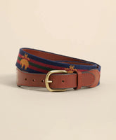 Smathers & Branson Needlepoint Golden Fleece® Belt | Brooks Brothers on sale
