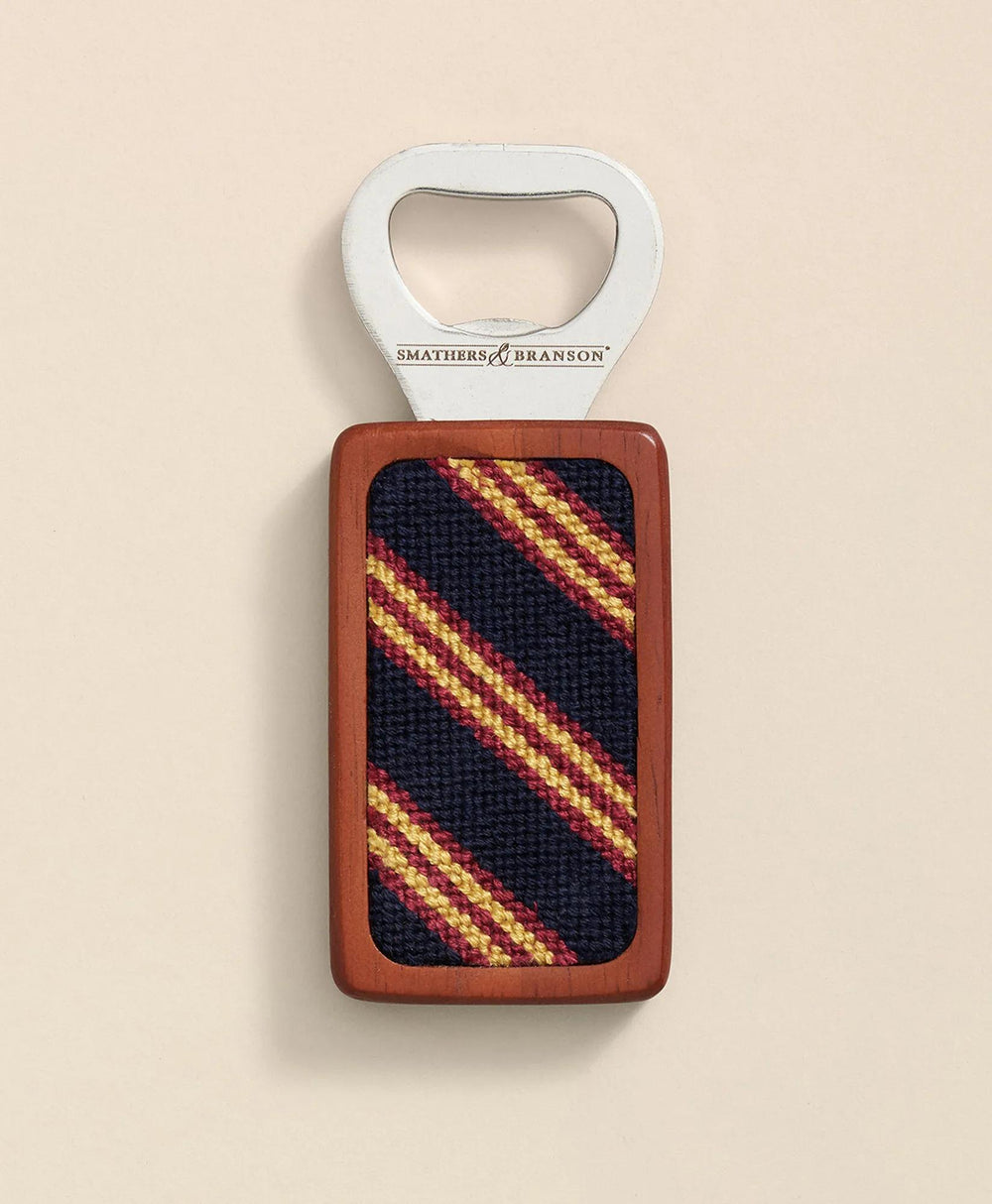 Smathers & Branson Needlepoint Rep Stripe Bottle Opener | Brooks Brothers online