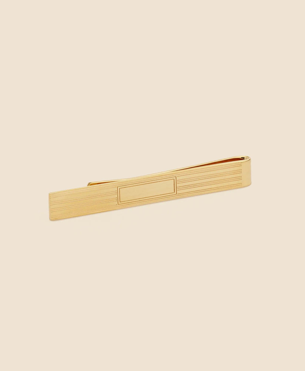 Sterling Silver Engravable Rhodium-Plated Tie Clip | Brooks Brothers sale