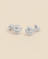 Sterling Silver Rhodium-Plated Knot Cufflinks | Brooks Brothers on sale