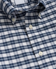 Stretch Cotton Non-Iron Oxford Polo Button Down Collar, Checked Shirt | Brooks Brothers cheap