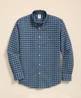 Stretch Non-Iron Oxford Button-Down Collar, Check Shirt | Brooks Brothers on sale