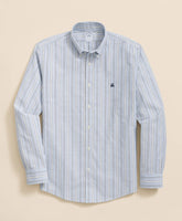Stretch Non-Iron Oxford Button-Down Collar, Outline Stripe Sport Shirt | Brooks Brothers sale
