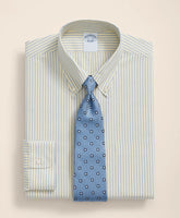 Stretch Supima® Cotton Non-Iron Broadcloth Polo Button-Down Collar, Striped Dress Shirt | Brooks Brothers online