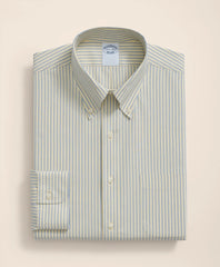 Stretch Supima® Cotton Non-Iron Broadcloth Polo Button-Down Collar, Striped Dress Shirt | Brooks Brothers online