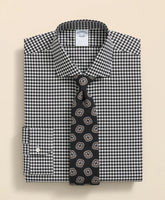 Stretch Supima® Cotton Non-Iron Herringbone English Spread Collar, Gingham Dress Shirt | Brooks Brothers online shop