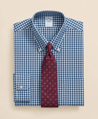 Stretch Supima® Cotton Non-Iron Pinpoint Oxford Polo Button Down Collar, Check Dress Shirt | Brooks Brothers on sale