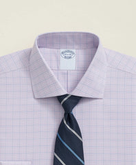 Stretch Supima® Cotton Non-Iron Royal Oxford English Spread Collar, Checked Dress Shirt | Brooks Brothers discount