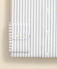 Stretch Supima® Cotton Non-Iron Twill English Spread Collar, Bold Stripe Dress Shirt | Brooks Brothers discount