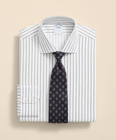 Stretch Supima® Cotton Non-Iron Twill English Spread Collar, Bold Stripe Dress Shirt | Brooks Brothers discount