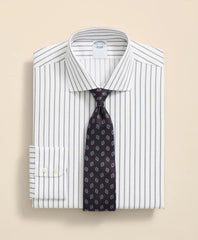 Stretch Supima® Cotton Non-Iron Twill English Spread Collar, Bold Stripe Dress Shirt | Brooks Brothers discount
