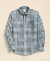 Stretch Supima® Cotton Non-Iron Twill Polo Button Down, Check Sport Shirt | Brooks Brothers cheap