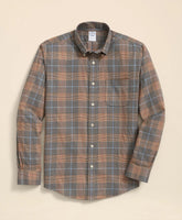Stretch Supima® Cotton Non-Iron Twill Polo Button Down, Glen Plaid Sport Shirt | Brooks Brothers discount