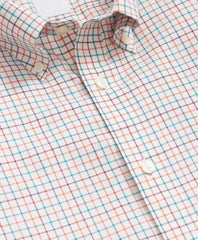 Stretch Supima® Cotton Non-Iron Twill Polo Button Down, Tattersall Sport Shirt | Brooks Brothers sale
