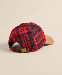 Suede Wool-Blend Plaid Baseball Cap | Brooks Brothers for sale