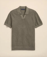 Supima® Cotton Pique Johnny Collar Sweater | Brooks Brothers sale