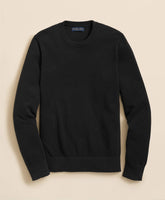 Supima® Cotton Pique Crewneck Sweater | Brooks Brothers on sale