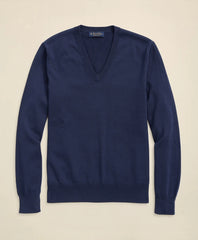 Supima® Cotton V-Neck Sweater | Brooks Brothers for sale