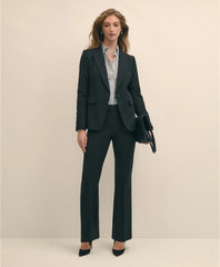 The Essentials Brooks Brothers Stretch Wool Flare Leg Trousers | Brooks Brothers sale