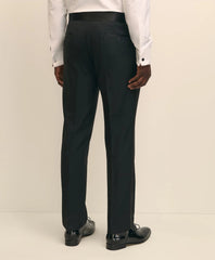 Traditional Fit Merino Wool Twill 1818 Tuxedo Pants | Brooks Brothers on sale
