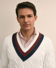 Vintage-Inspired Tennis V-Neck Sweater in Supima® Cotton | Brooks Brothers discount