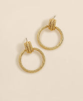 Vintage-Inspired Textured Door Knocker Hoop Earrings | Brooks Brothers on sale