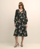 Viscose Fit & Flare Bird Print Dress | Brooks Brothers sale