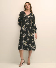 Viscose Fit & Flare Bird Print Dress | Brooks Brothers sale