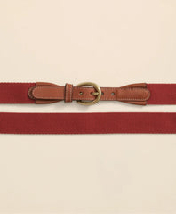 Webbed Leather-Accent Belt | Brooks Brothers sale