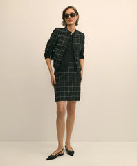 Windowpane Mini Skirt | Brooks Brothers on sale