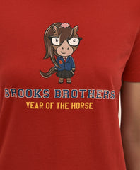 Women's Lunar New Year 100% Cotton Graphic T-Shirt | Brooks Brothers discount