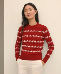 Women's Lunar New Year Merino-Wool-Blend Crewneck Sweater | Brooks Brothers online