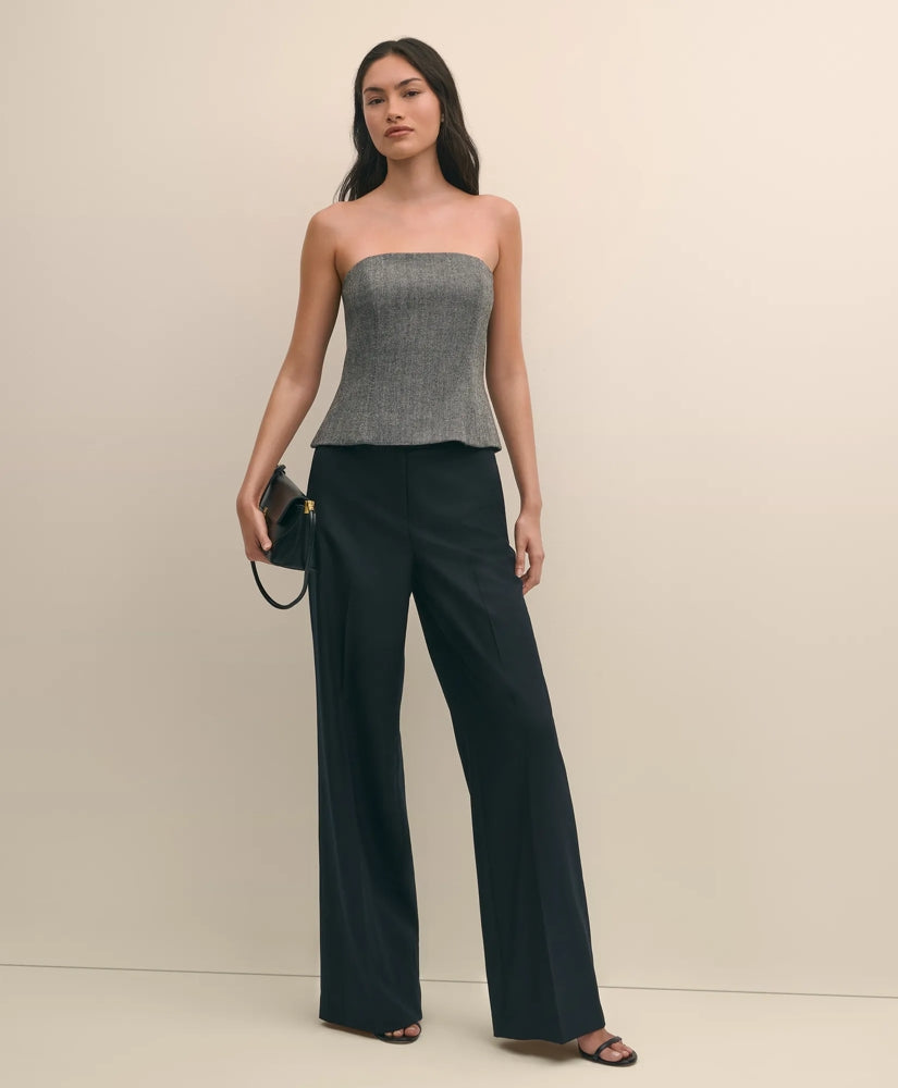 Wool-Blend Herringbone Bustier | Brooks Brothers cheap