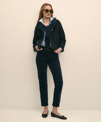 Wool Cropped Peacoat With Sweater Collar | Brooks Brothers sale